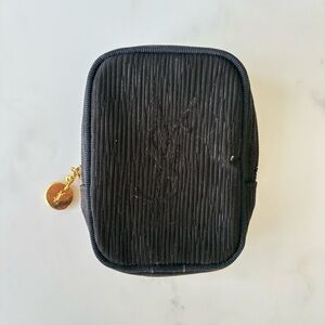 YSL Black Cosmetic Pouch Vintage